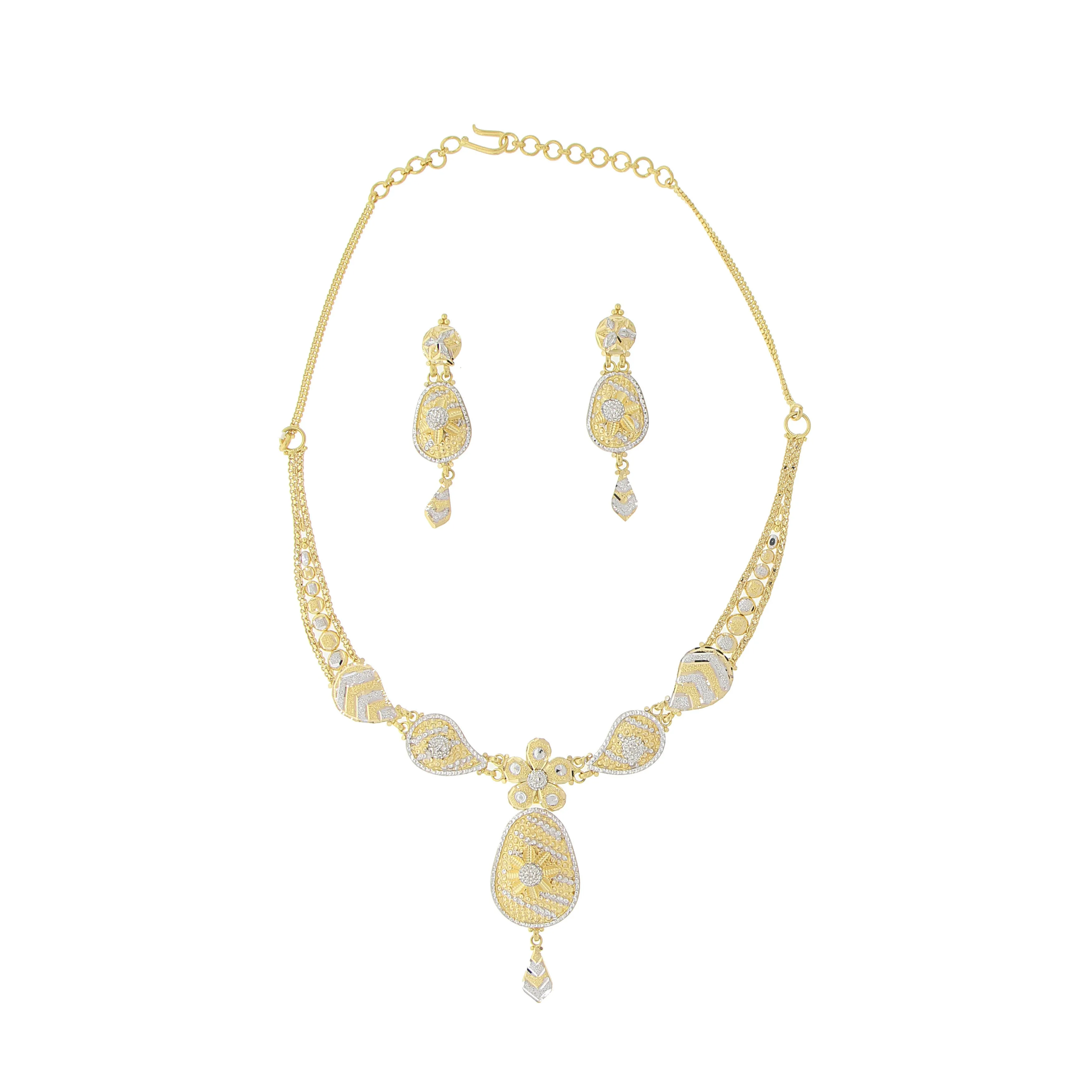 2-TONE GOLD NECKLACE SET