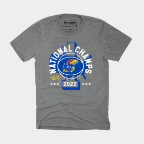 2022 Kansas Men’s Basketball National Champs Tee