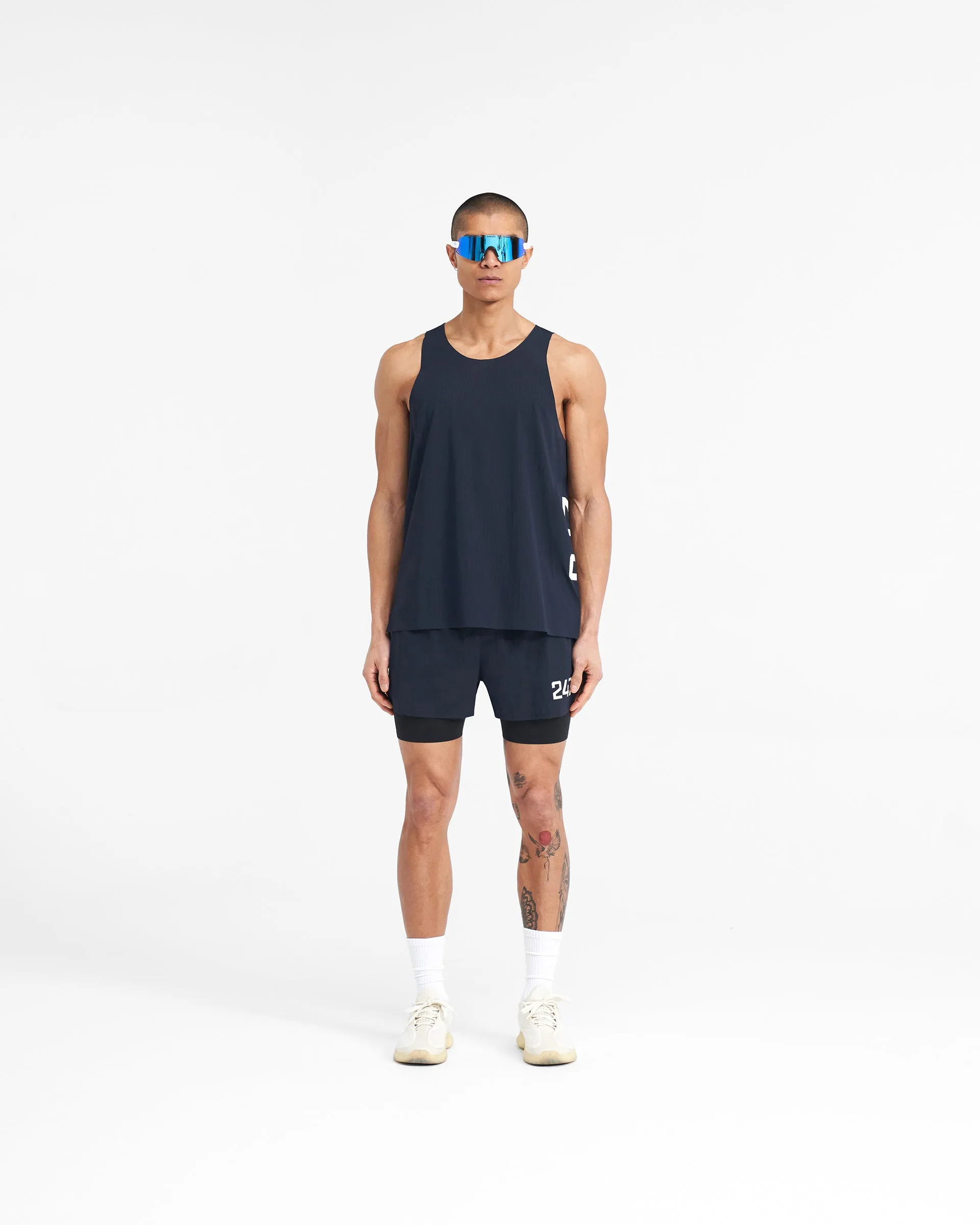 247 Singlet - Navy