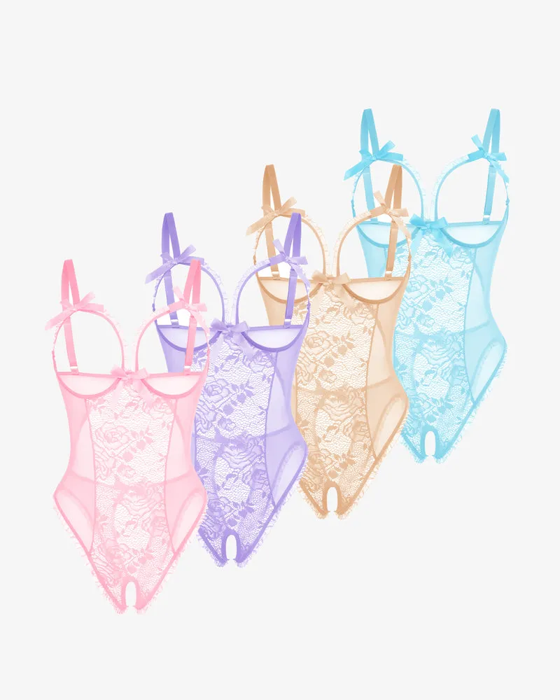 2Packs Sets Lingerie Lace Mini Bodysuit