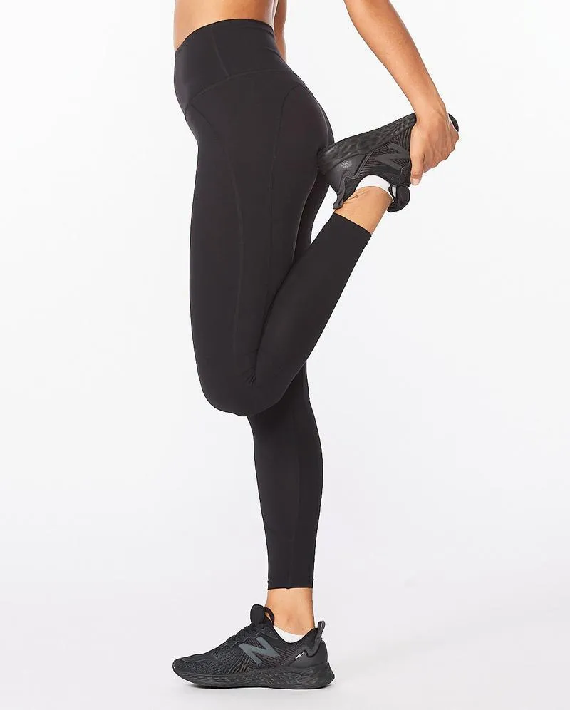 2XU Fitness Hi-Rise Womens Compression Tights (Black/Black)