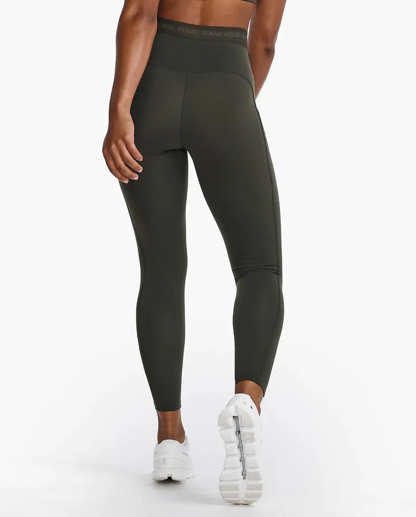 2XU Womens Form Stash Hi-Rise Compression Tights - Flint