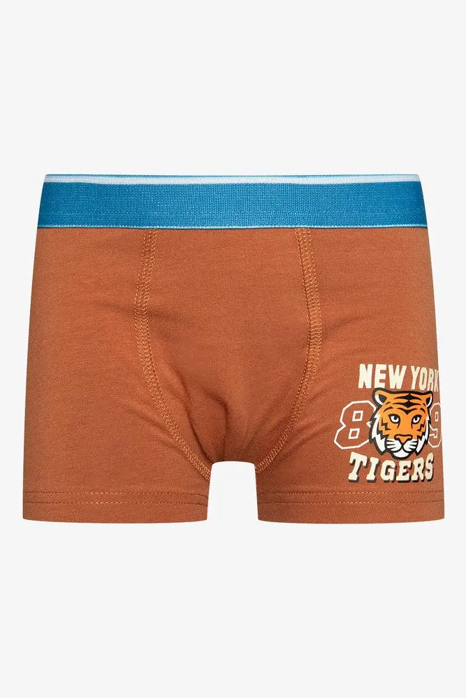 3 Pack Tiger Boxers Blue