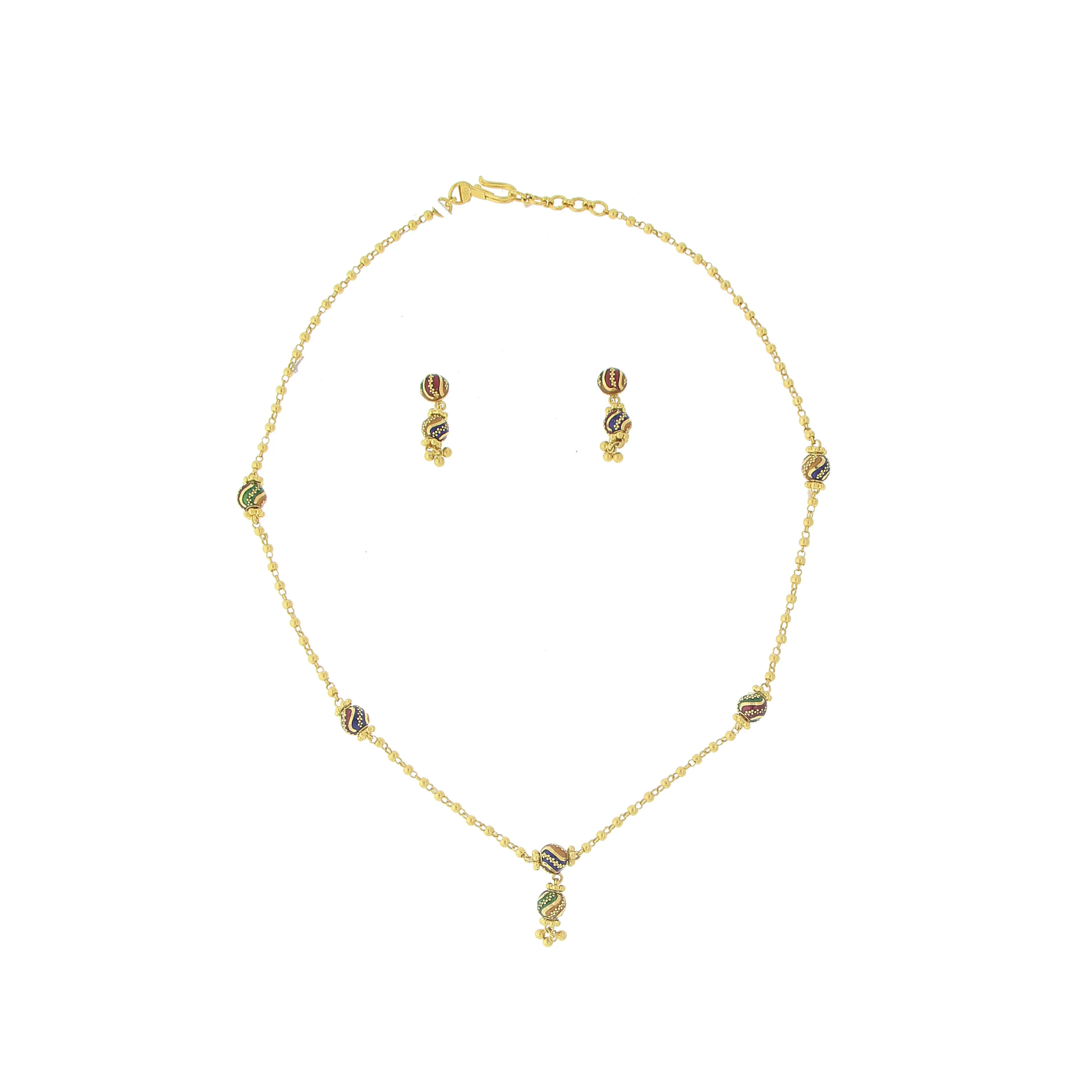 3 PIECE GOLD NECKLACE SET