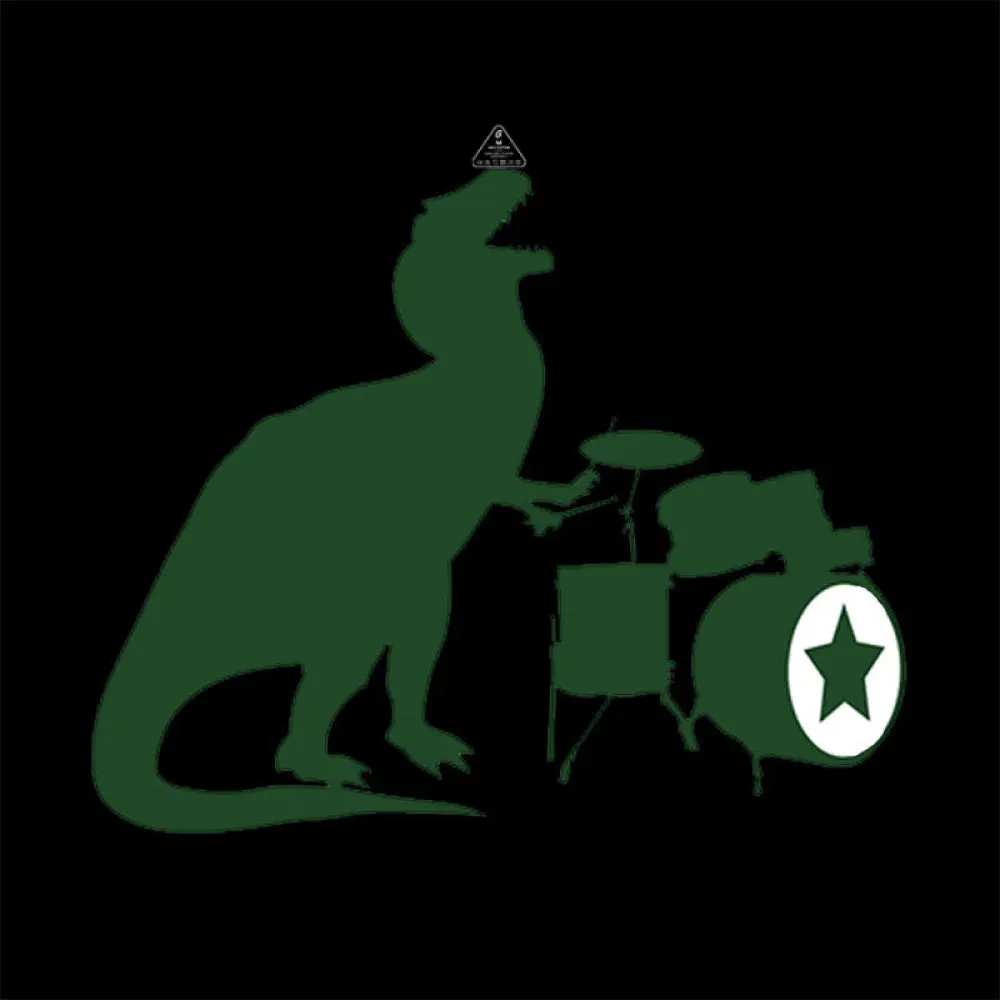 A Tyrannosaurus Rex Playing Drums T-shirt