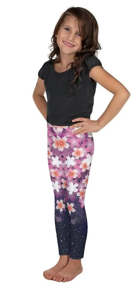 Abstract Flower Kid's Leggings