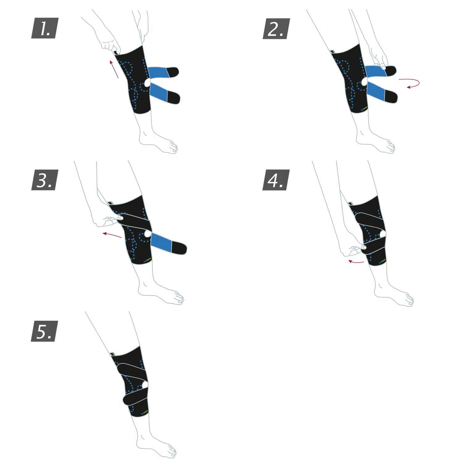 Actimove Sport Left PF Knee Brace Lateral Support Simple Hinges, Condyle Pads, J-shaped Buttress