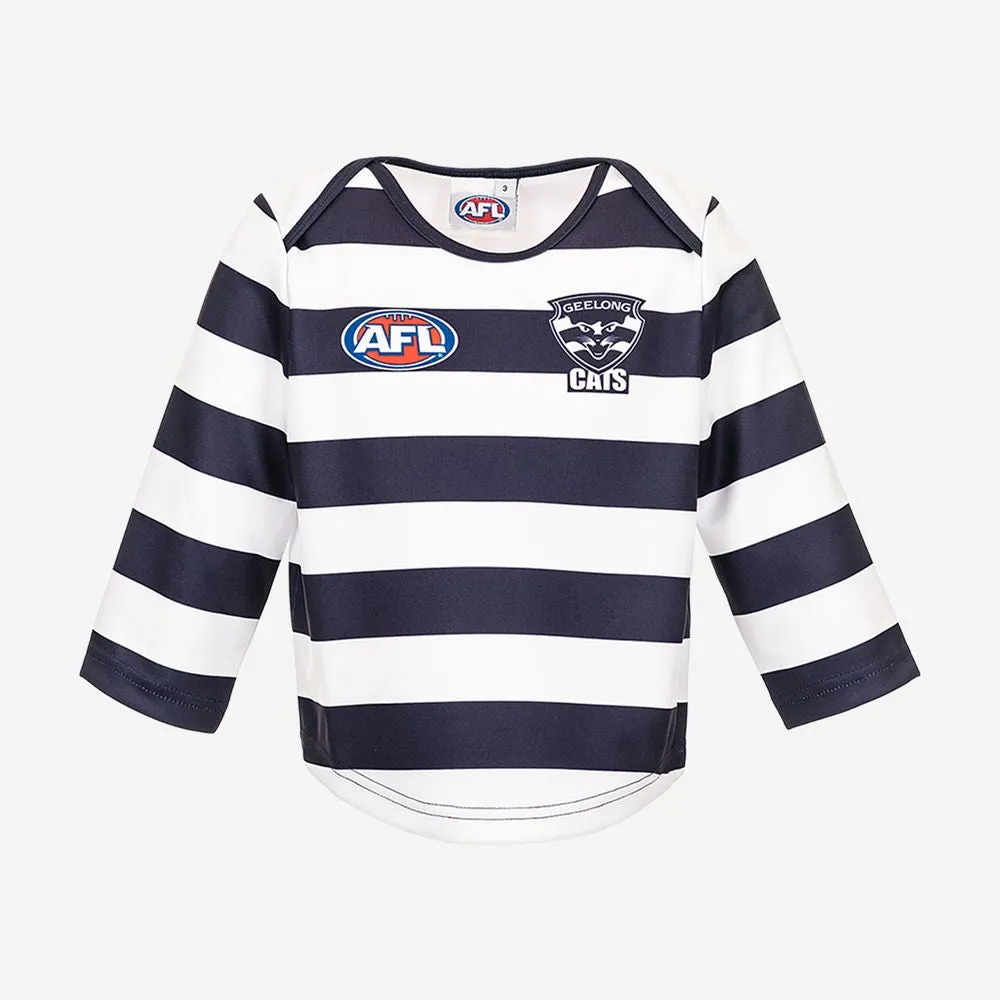 AFL Geelong Cats Toddlers Replica Long Sleeve Jersey