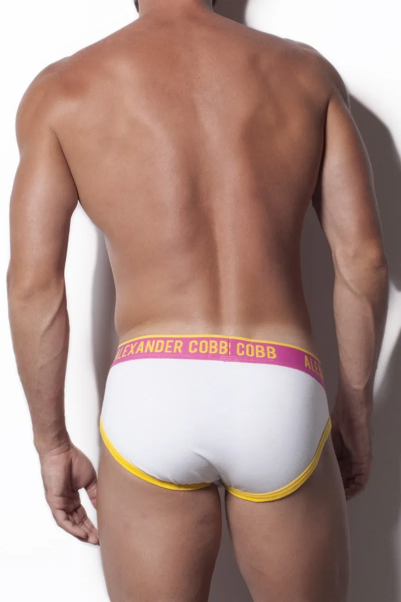 Alexander Cobb Candy Brief White