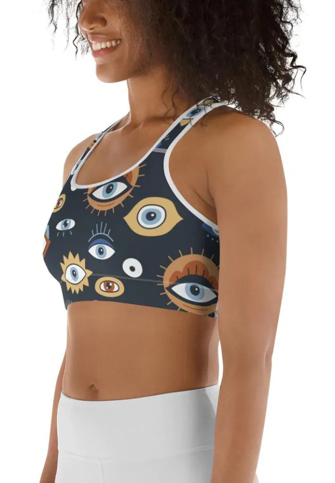 All Eyes On Me Sports Bra