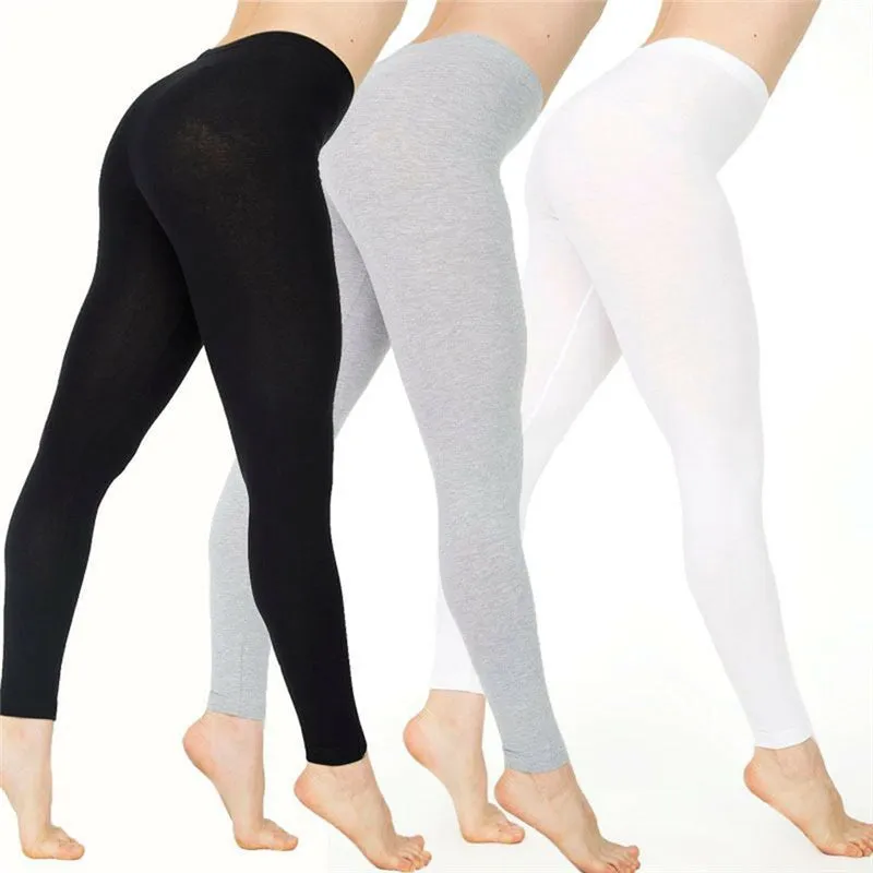 Amy Fashion - Casual Sport Fitness Cotton Leggings