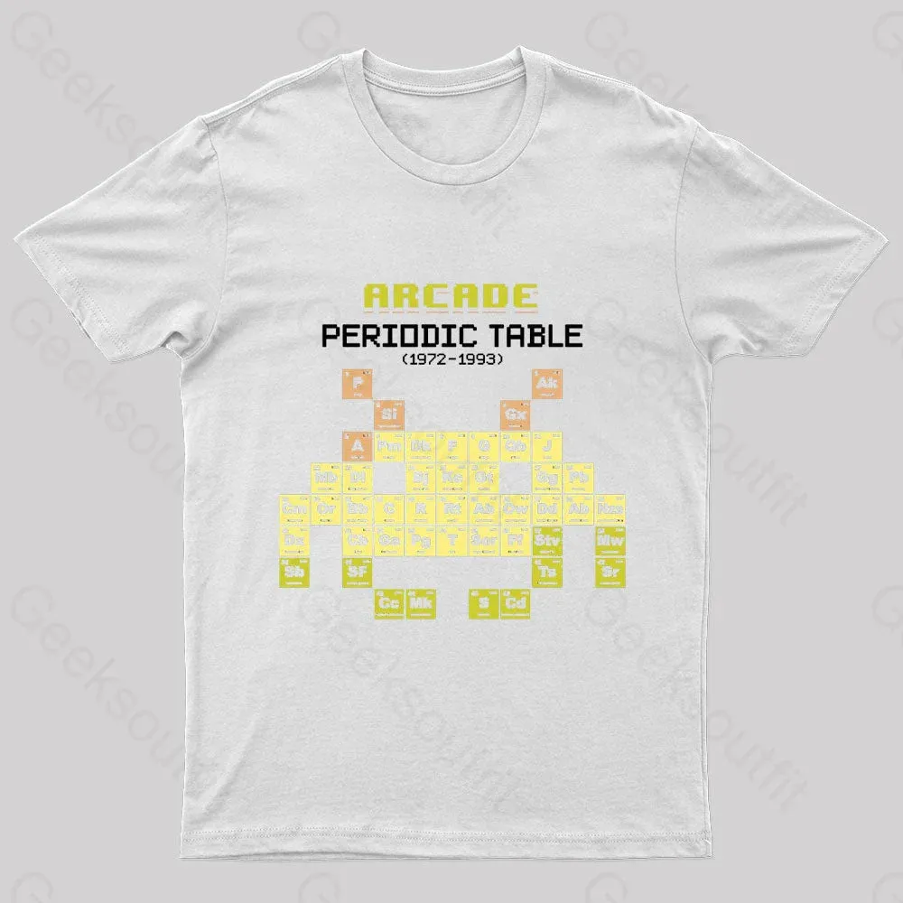 Arcade Periodic Table Nerd T-Shirt