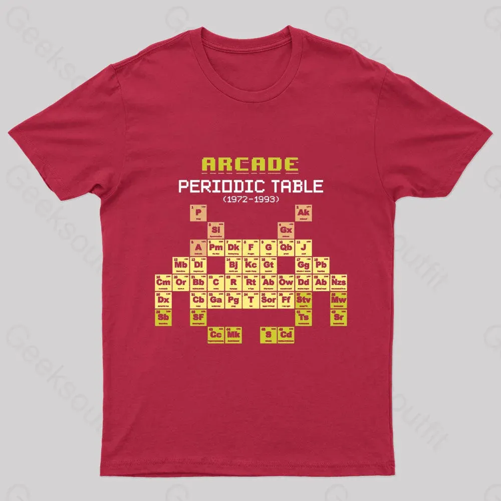 Arcade Periodic Table Nerd T-Shirt