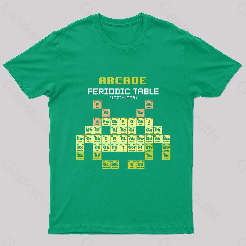 Arcade Periodic Table Nerd T-Shirt