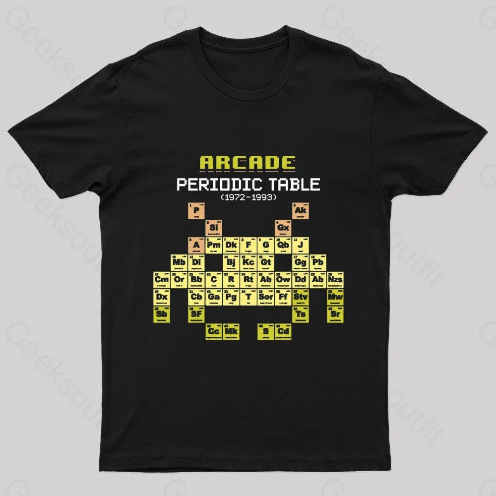 Arcade Periodic Table Nerd T-Shirt