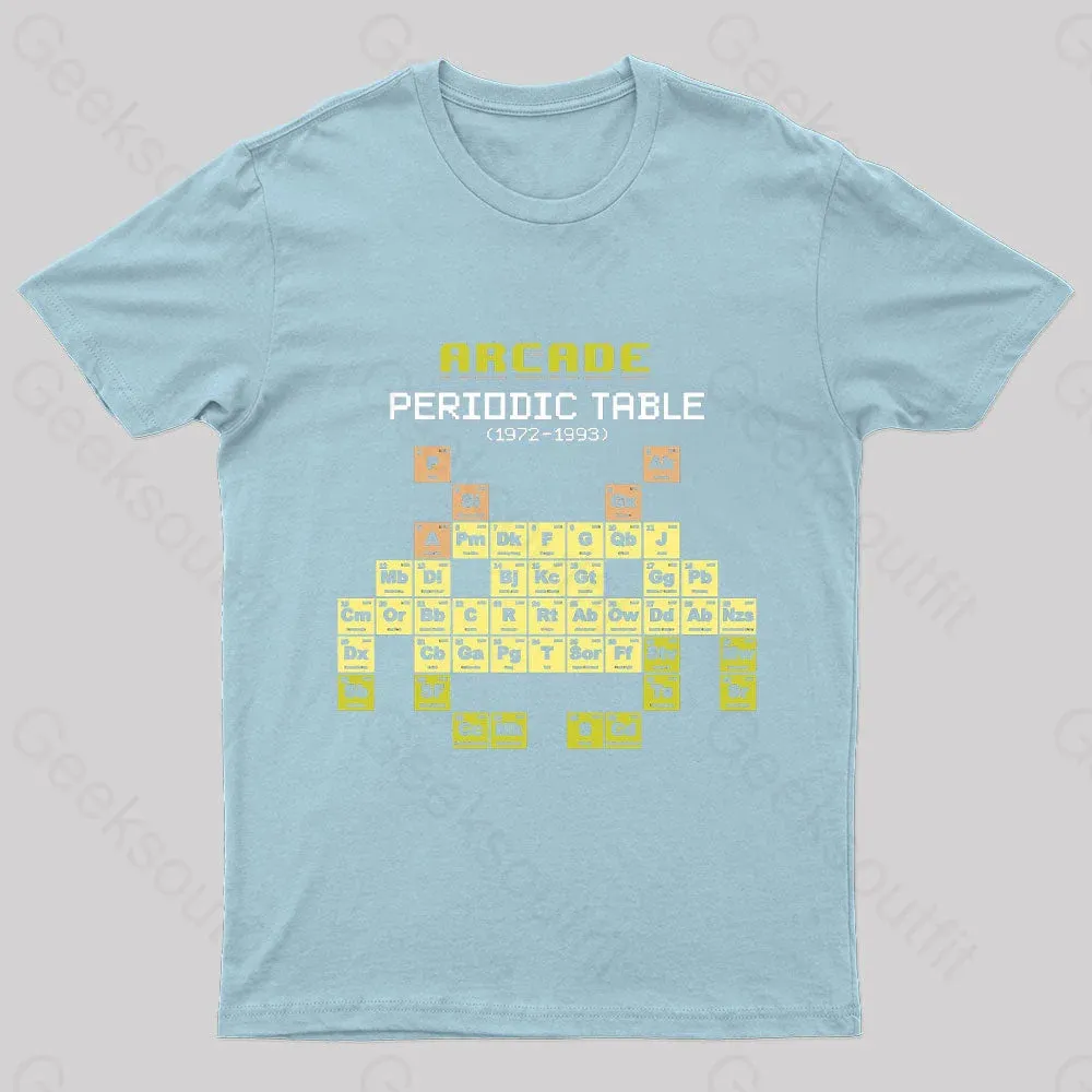 Arcade Periodic Table Nerd T-Shirt