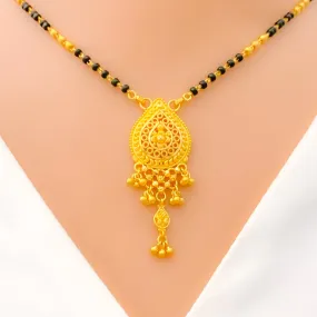 Attractive Teardrop Mangal Sutra w/ Tassels