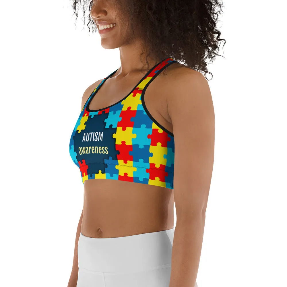 Autism Awareness Sports Bra