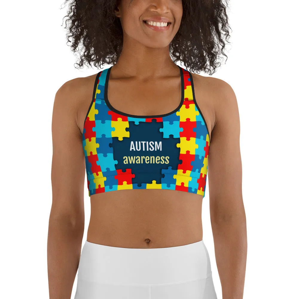 Autism Awareness Sports Bra