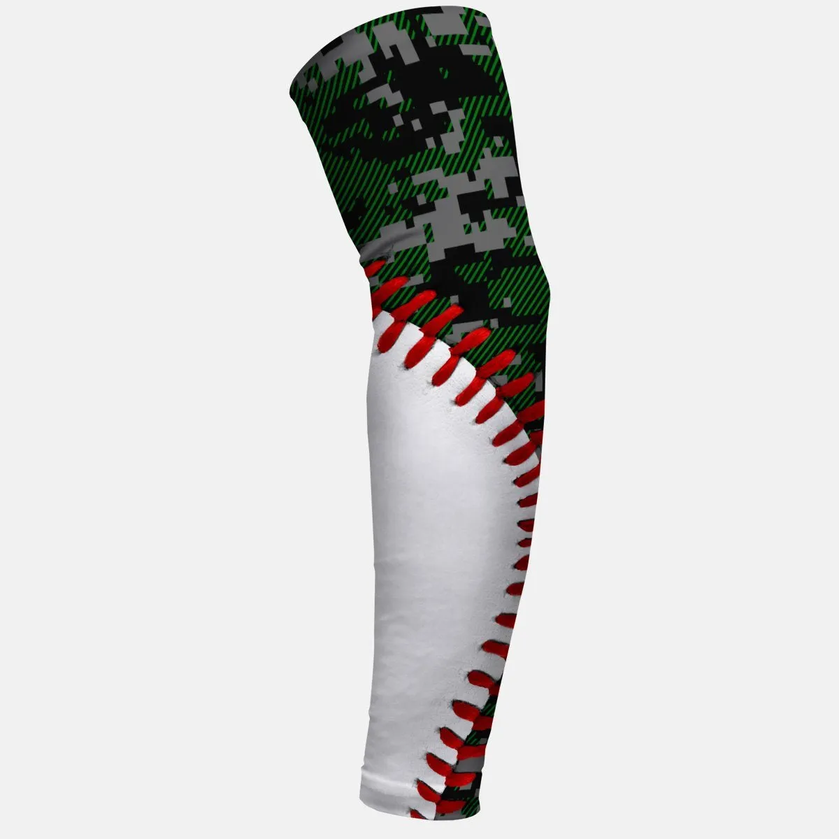 Baseball Digital Ultra Green and Gray Arm Sleeve