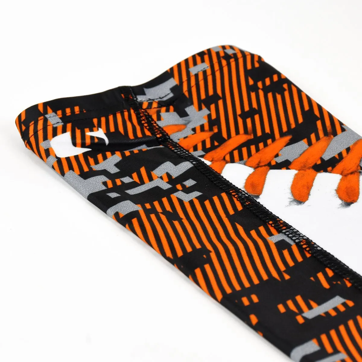 Baseball Digital Ultra Orange and Gray Arm Sleeve