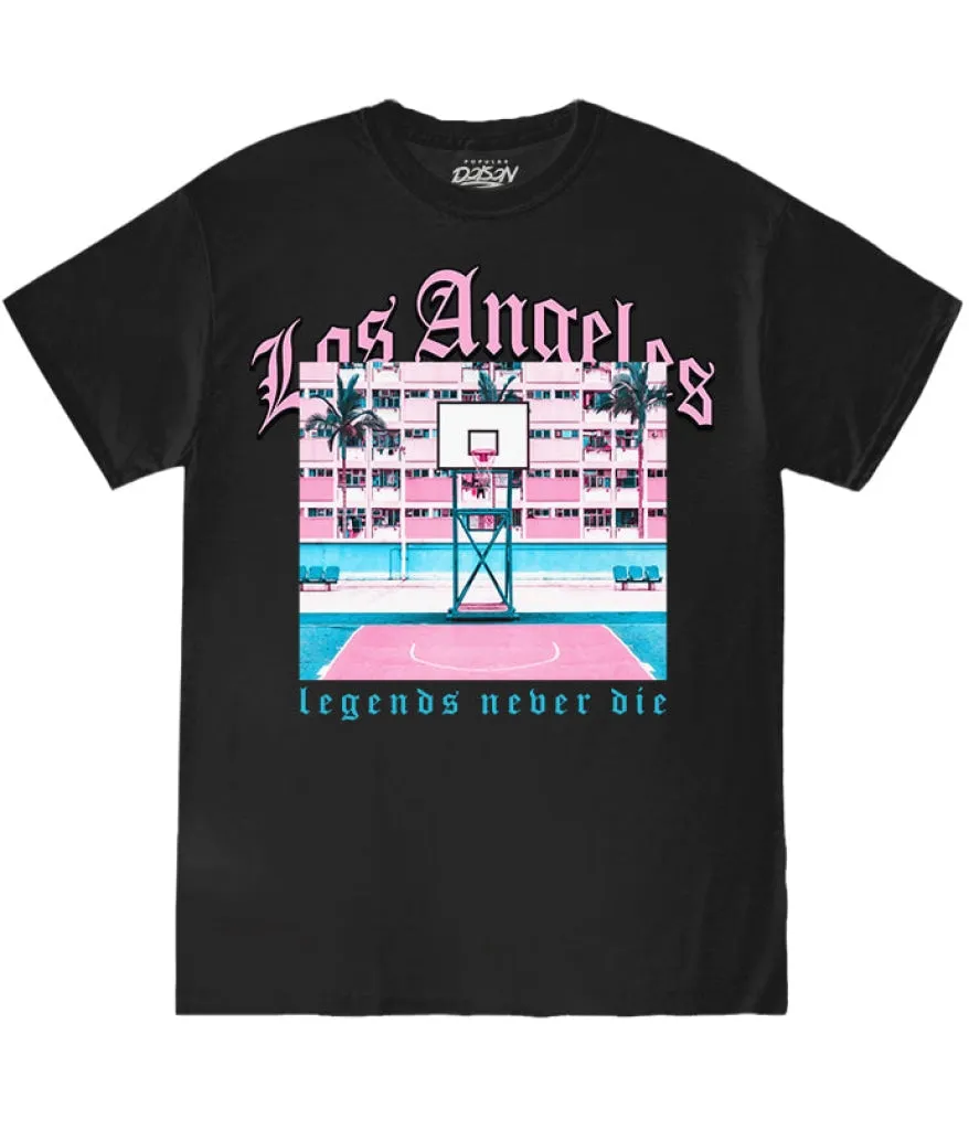 BIG SIZE- LOS ANGELES BASKETBALL TEE