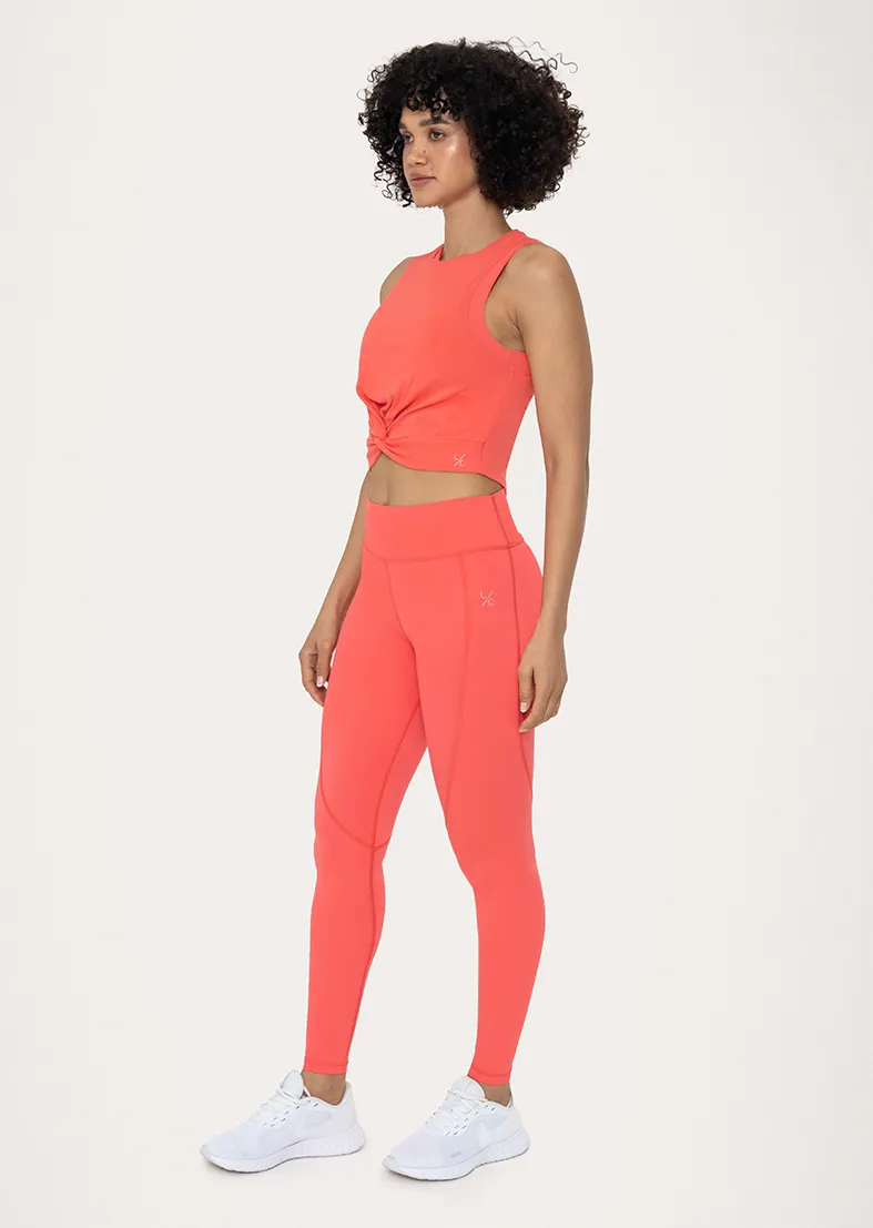 Birthday Scrunch Bum Legging Coral FINAL SALE