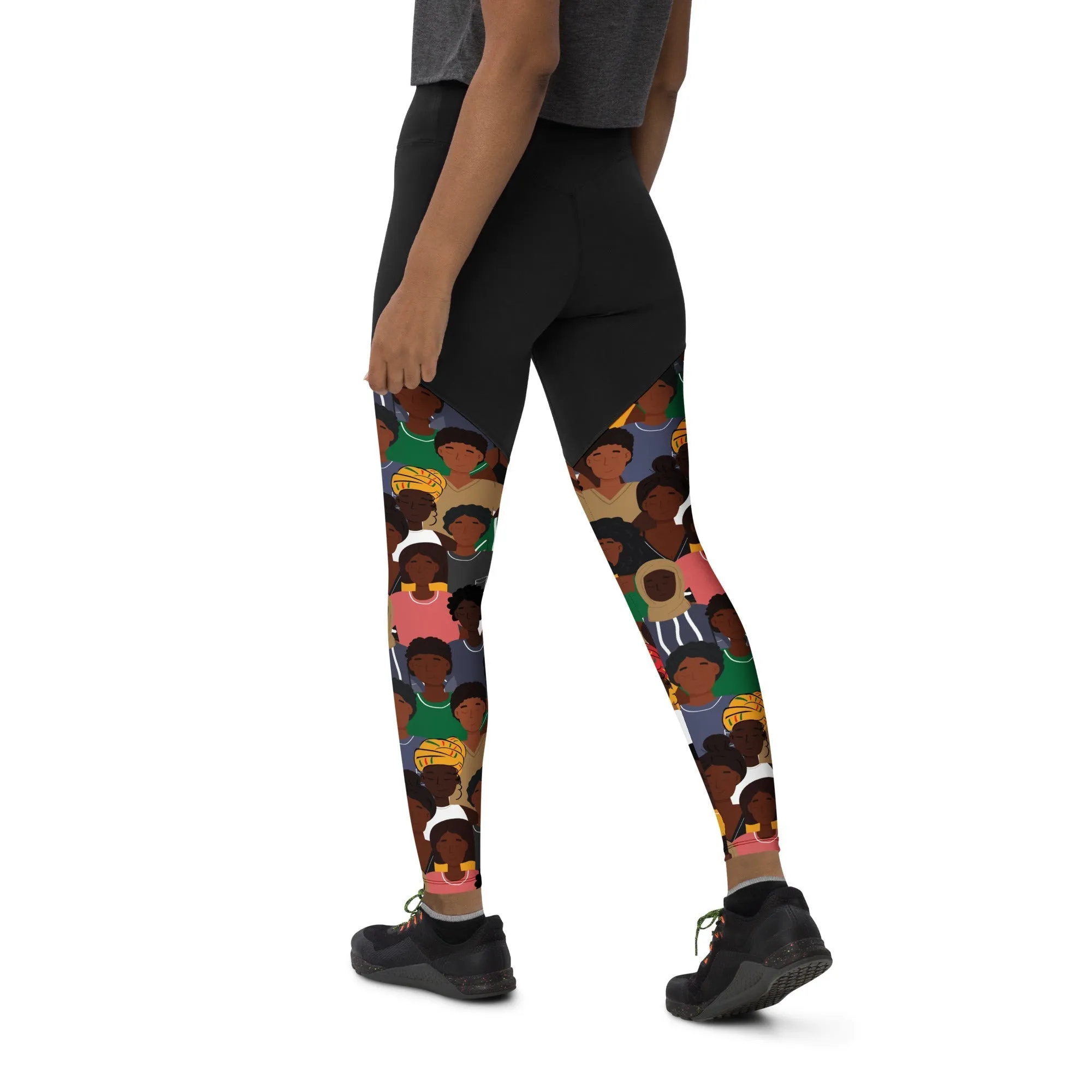 Black History Celebration Compression Leggings