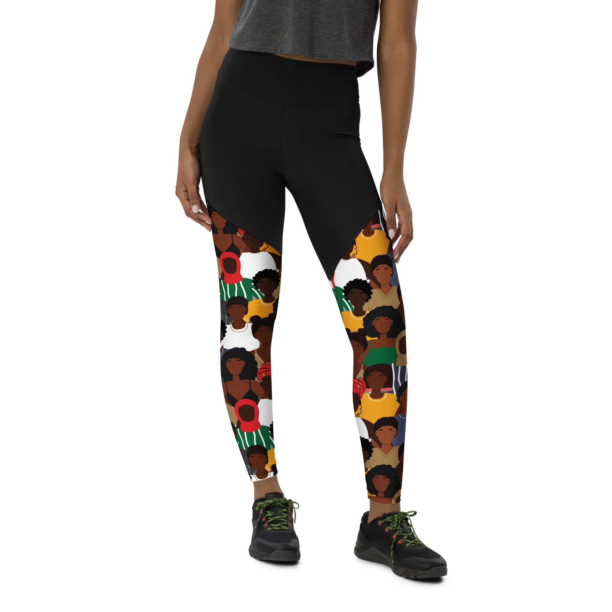 Black History Celebration Compression Leggings