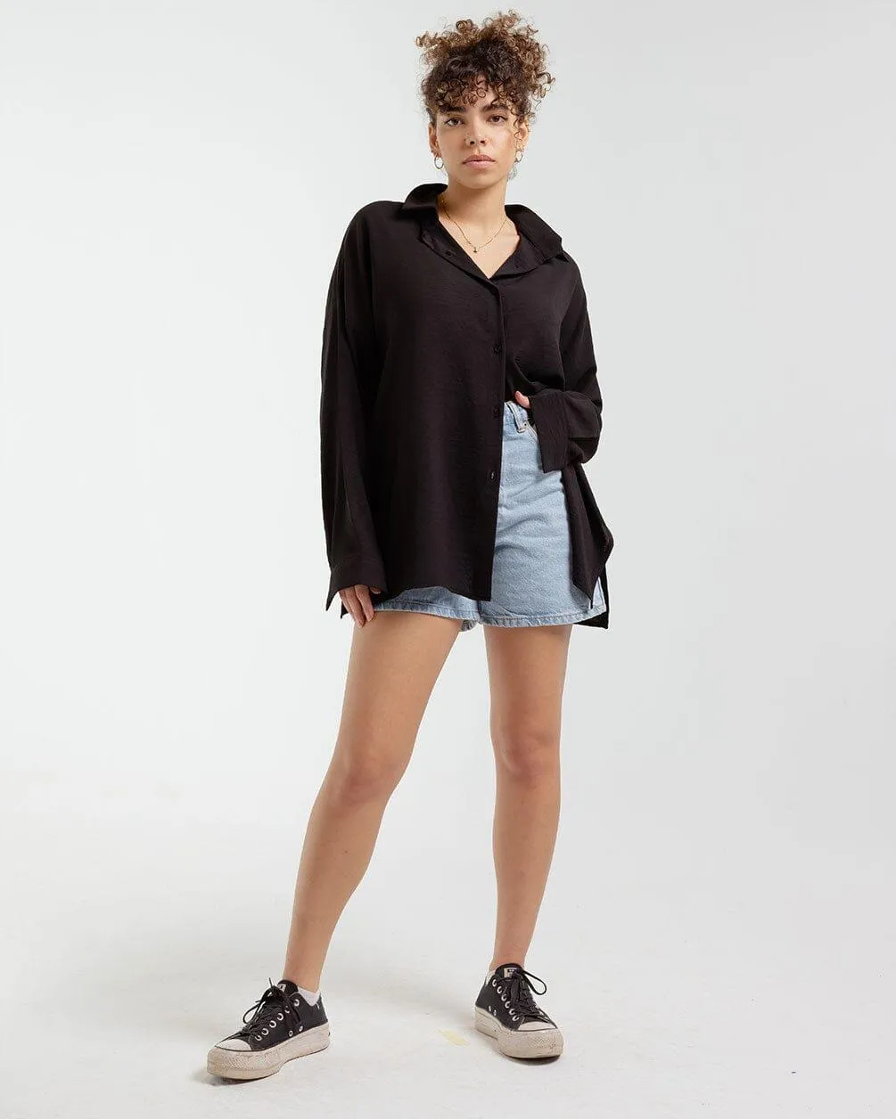 Black Oversized Shirt