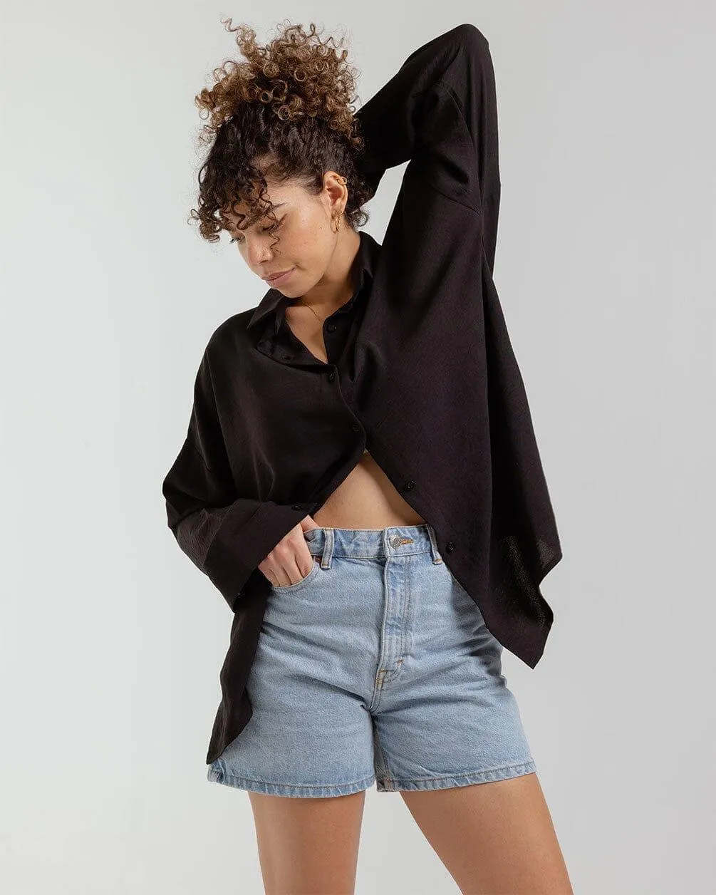 Black Oversized Shirt