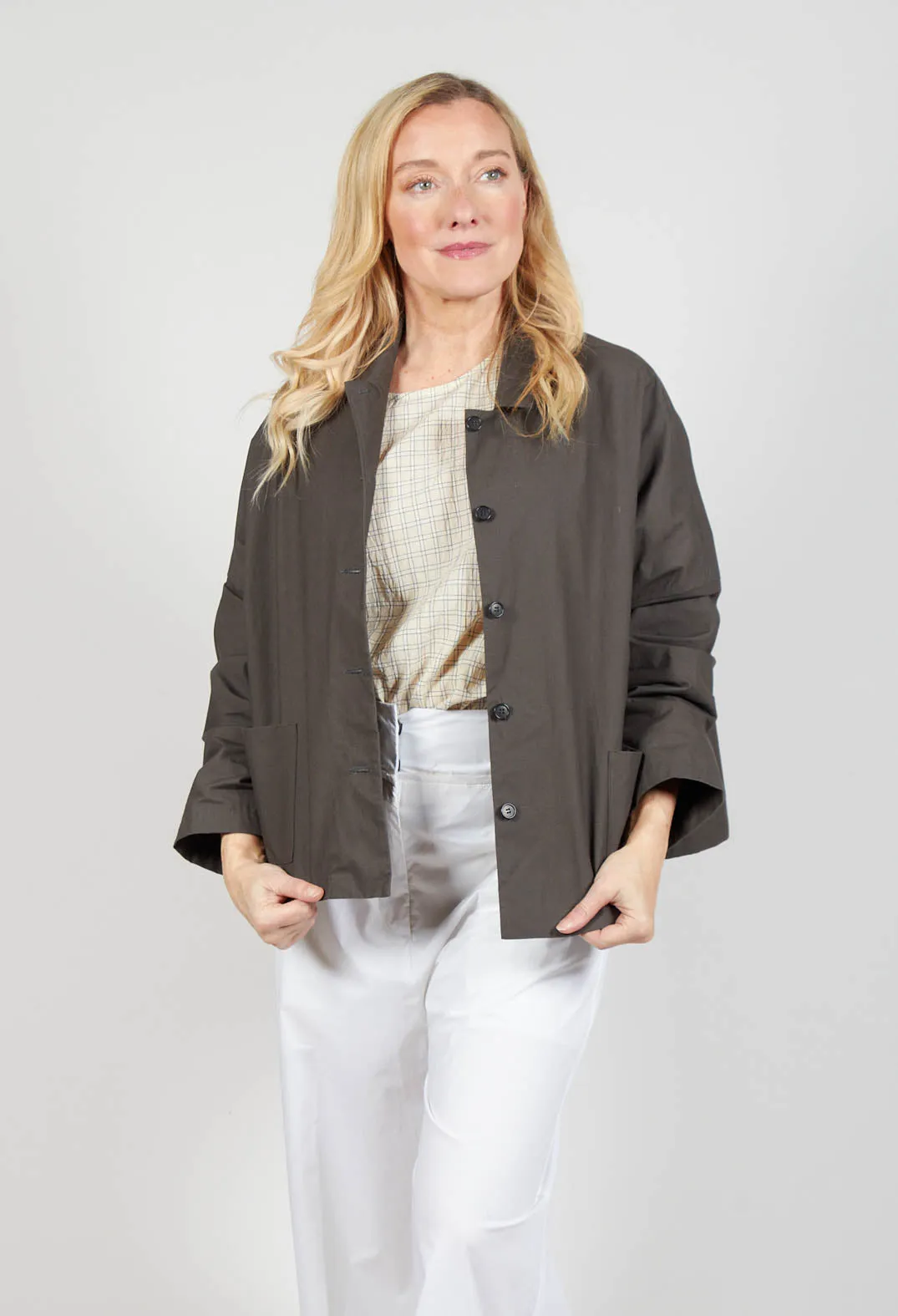 Boxy Jacket in Gray