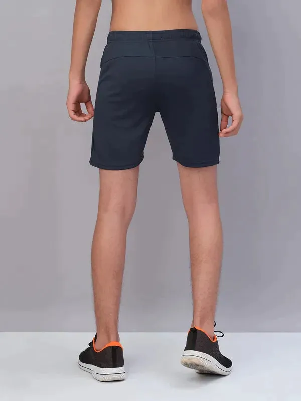 Boys Solid Slim Fit Shorts with TECHNO GUARD