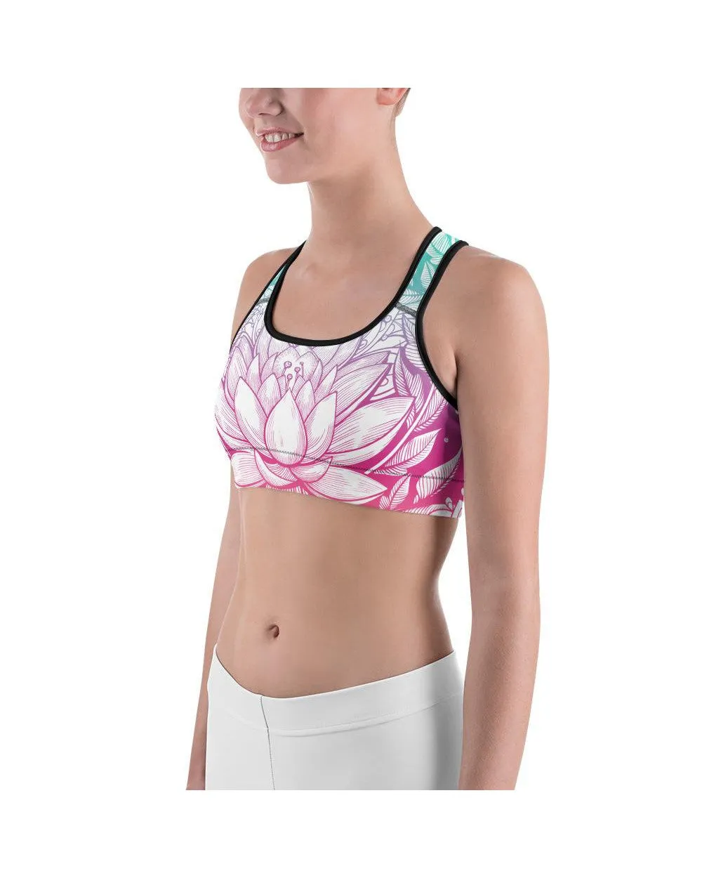 Bright Lotus Sports bra