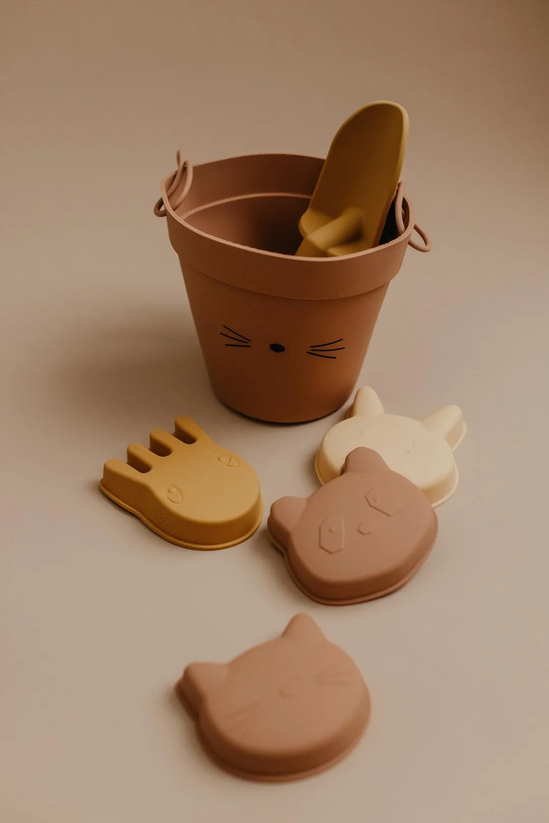 Bucket & Toys Set - Pink Cat