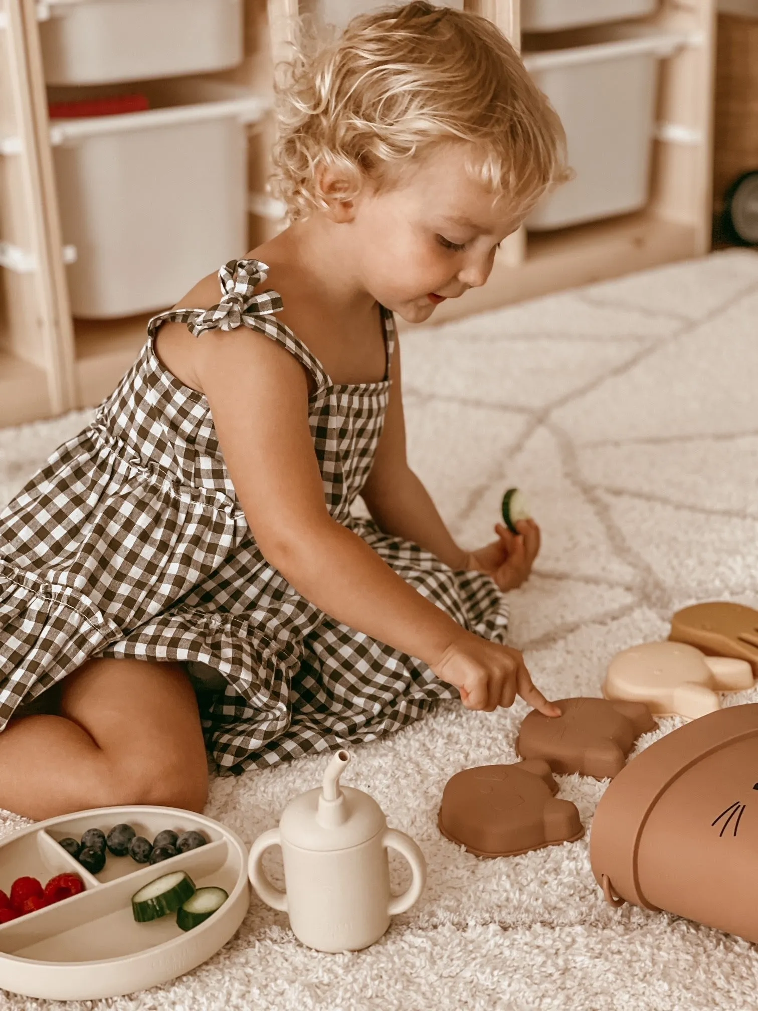 Bucket & Toys Set - Pink Cat