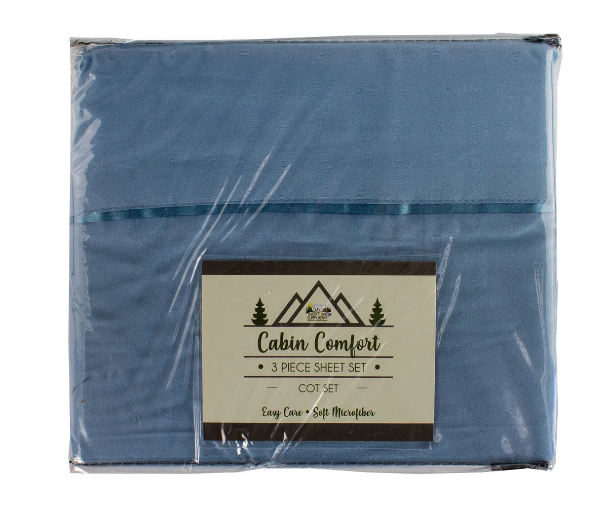 Cabin Comfort Camp Cot Sheet Sets