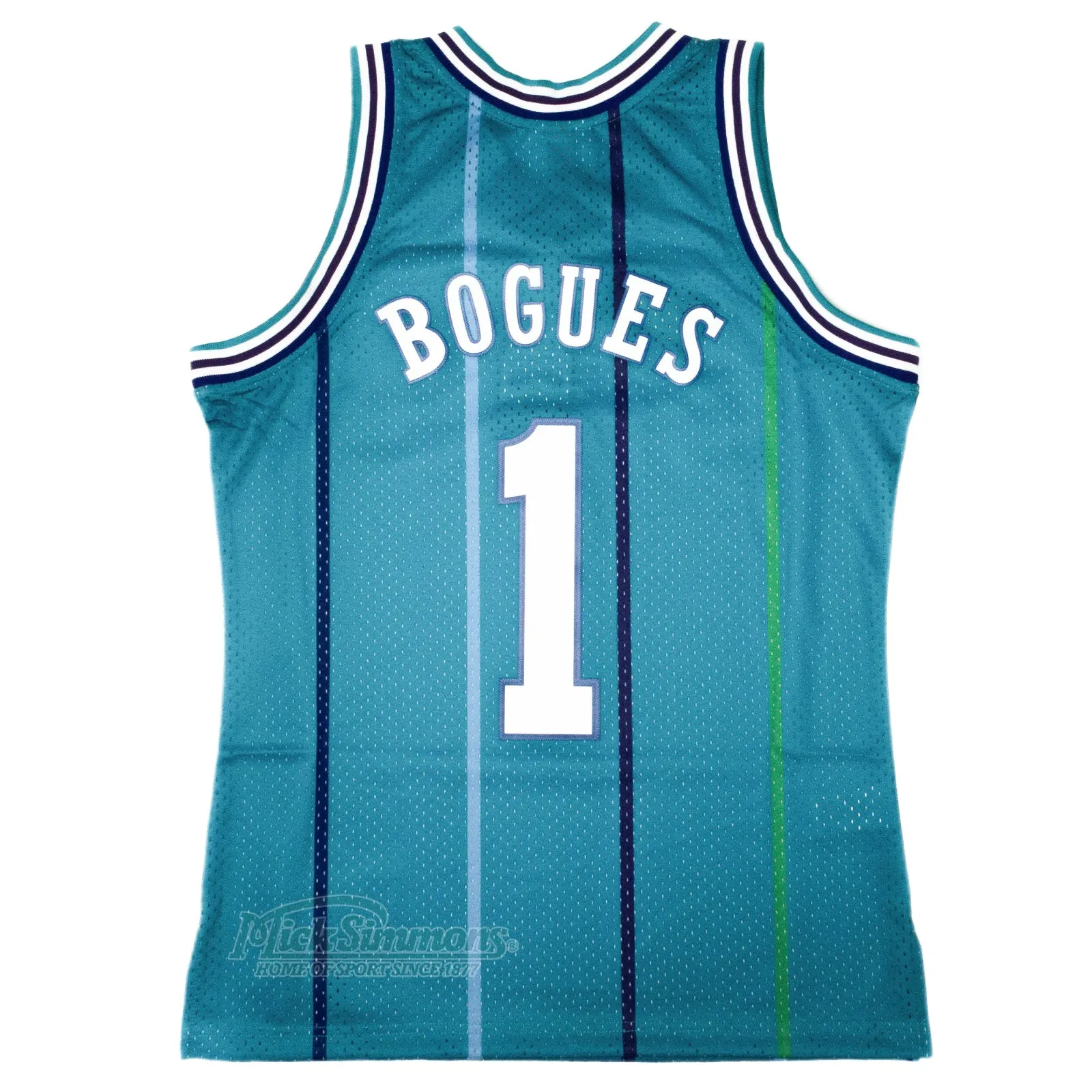 Charlotte Hornets Muggsy Bogues 1992-93 Hardwood Classics Swingman NBA Road Jersey by Mitchell & Ness