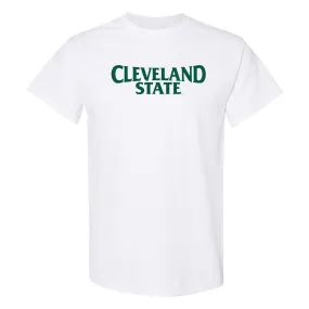 Cleveland State Vikings Basic Block T Shirt - White