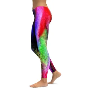 Colorful Powder Explosion Leggings