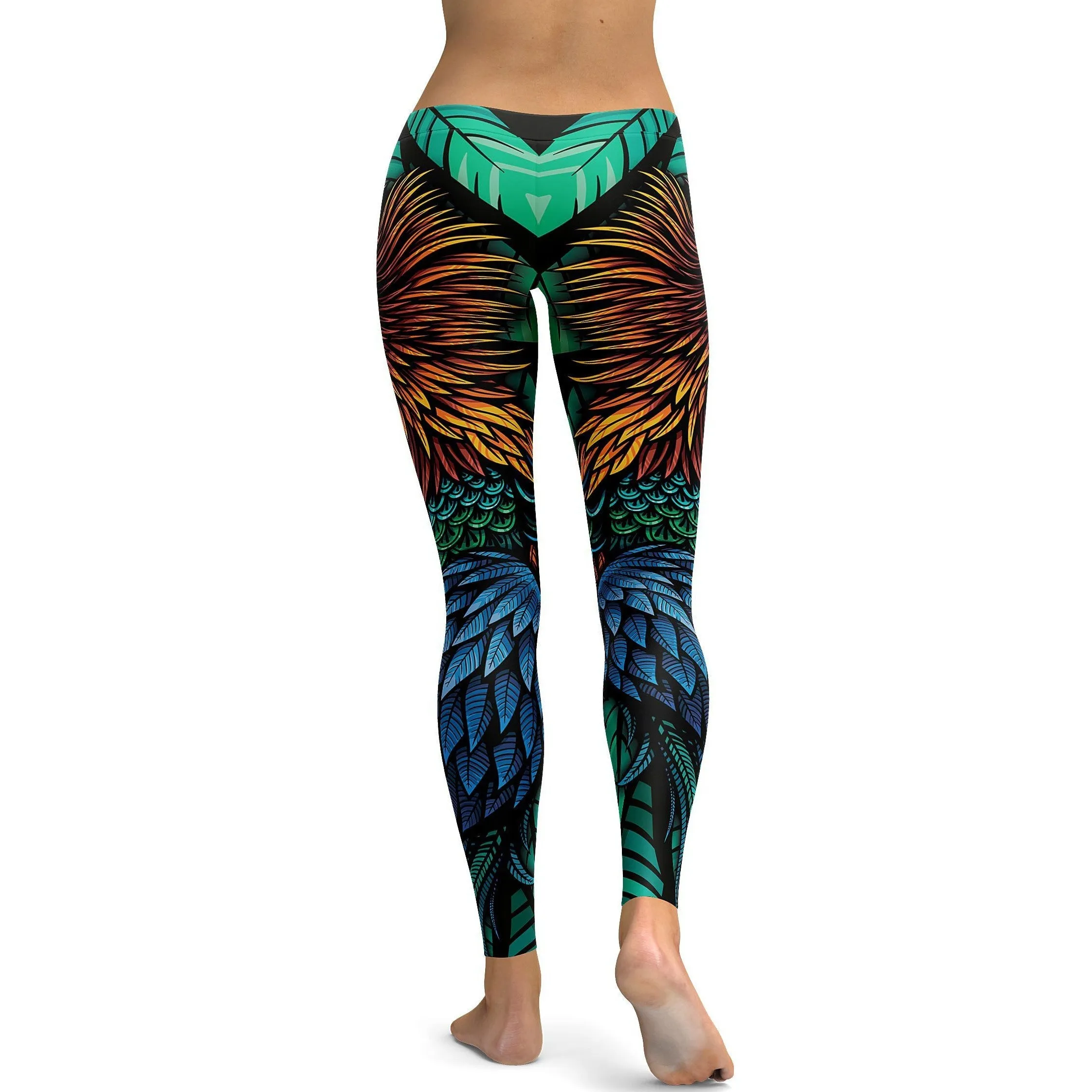 Colorful Rooster Leggings