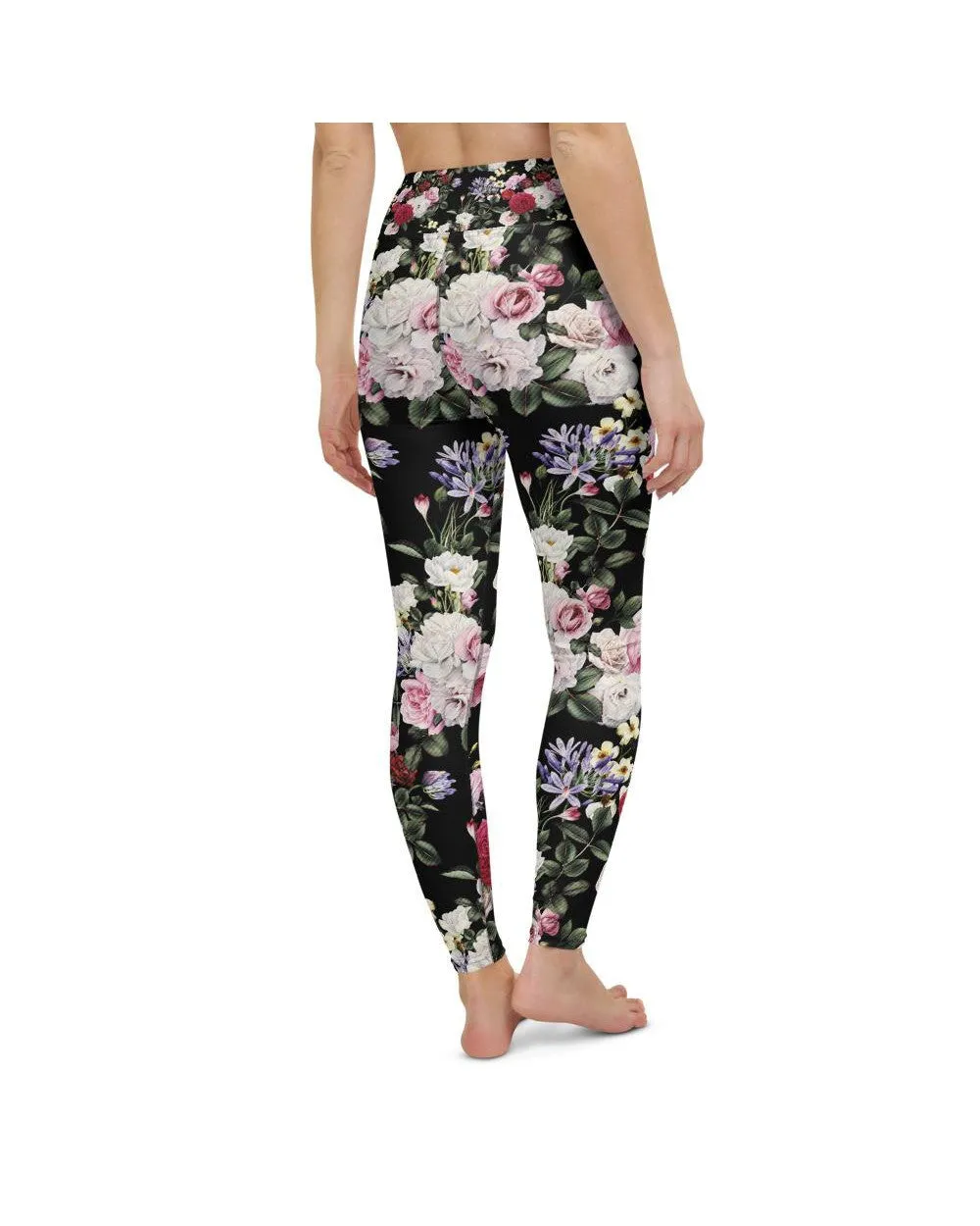 Colorful Roses Yoga Pants