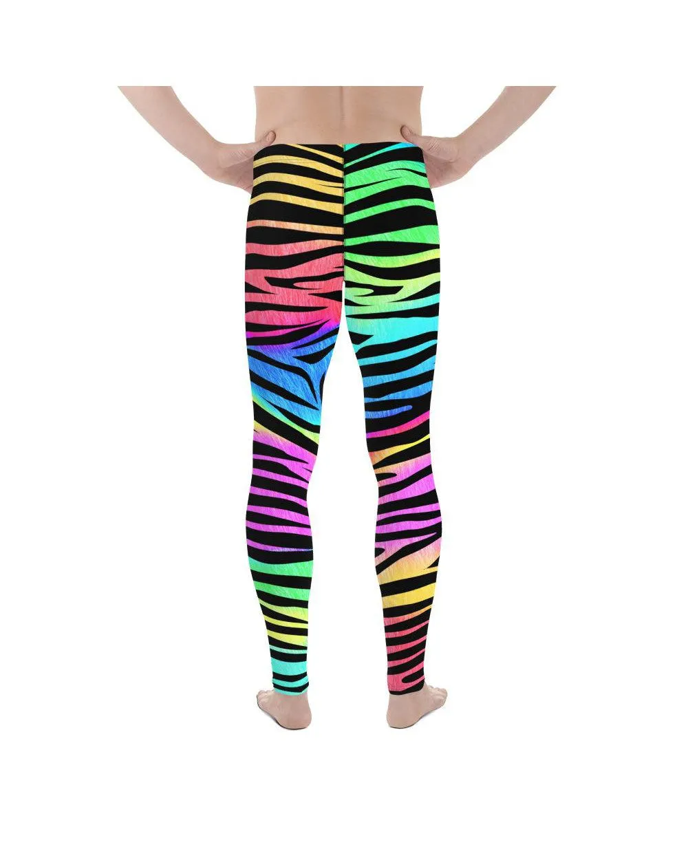 Colorful Zebra Striped Meggings