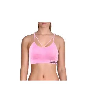 DKNY Sport Women's Low Impact Fitness Sports Bra, Fuchsia, XS