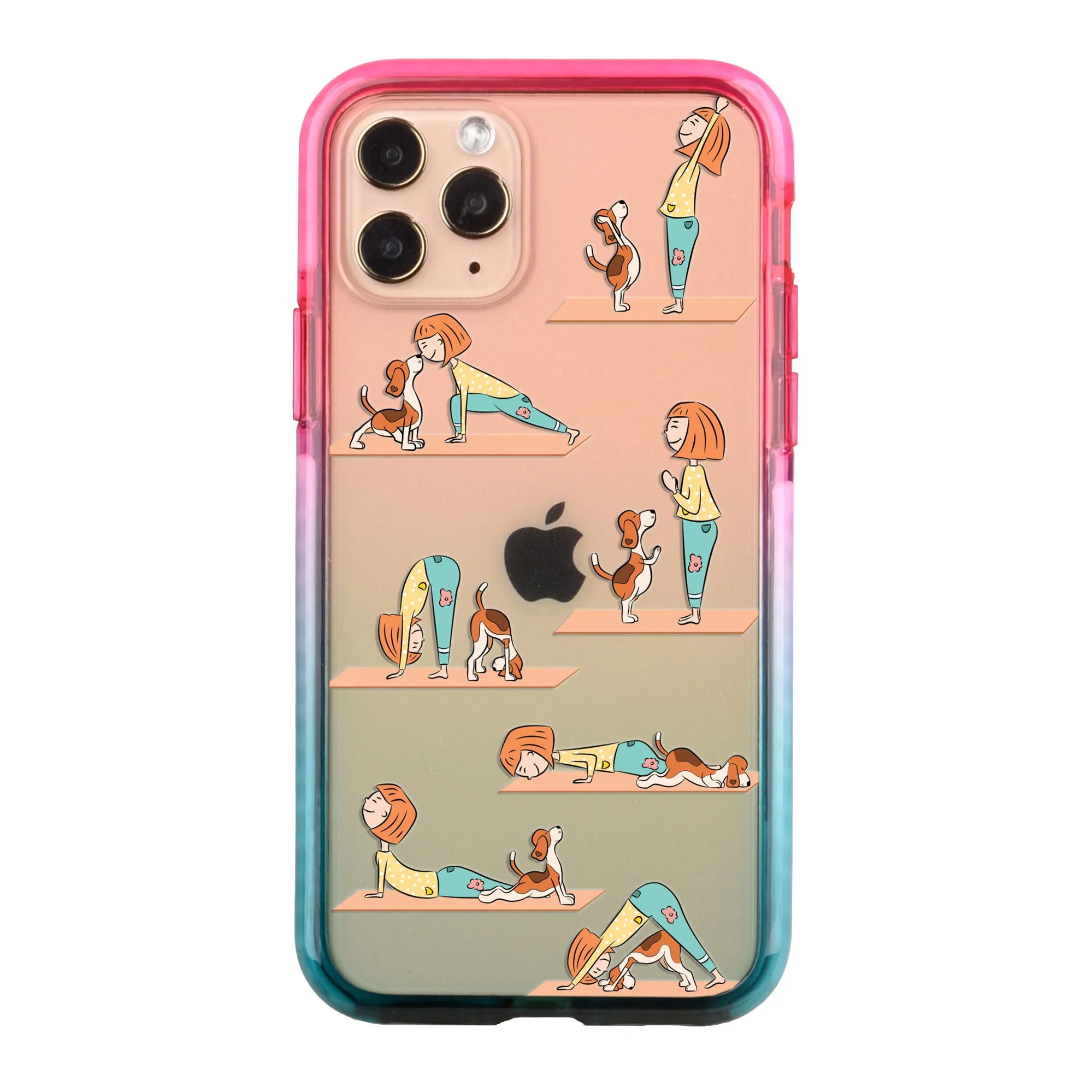 Dog Yoga Impact iPhone Case