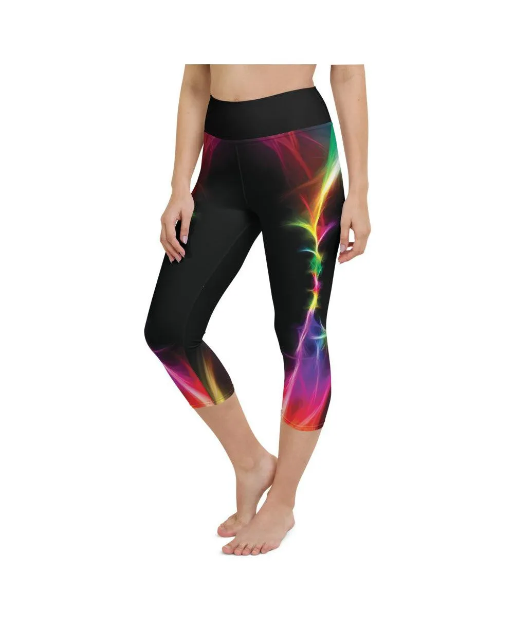 EDM Particle Wave Yoga Capris