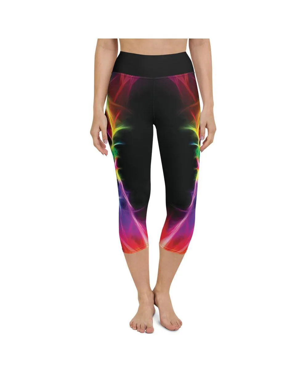 EDM Particle Wave Yoga Capris