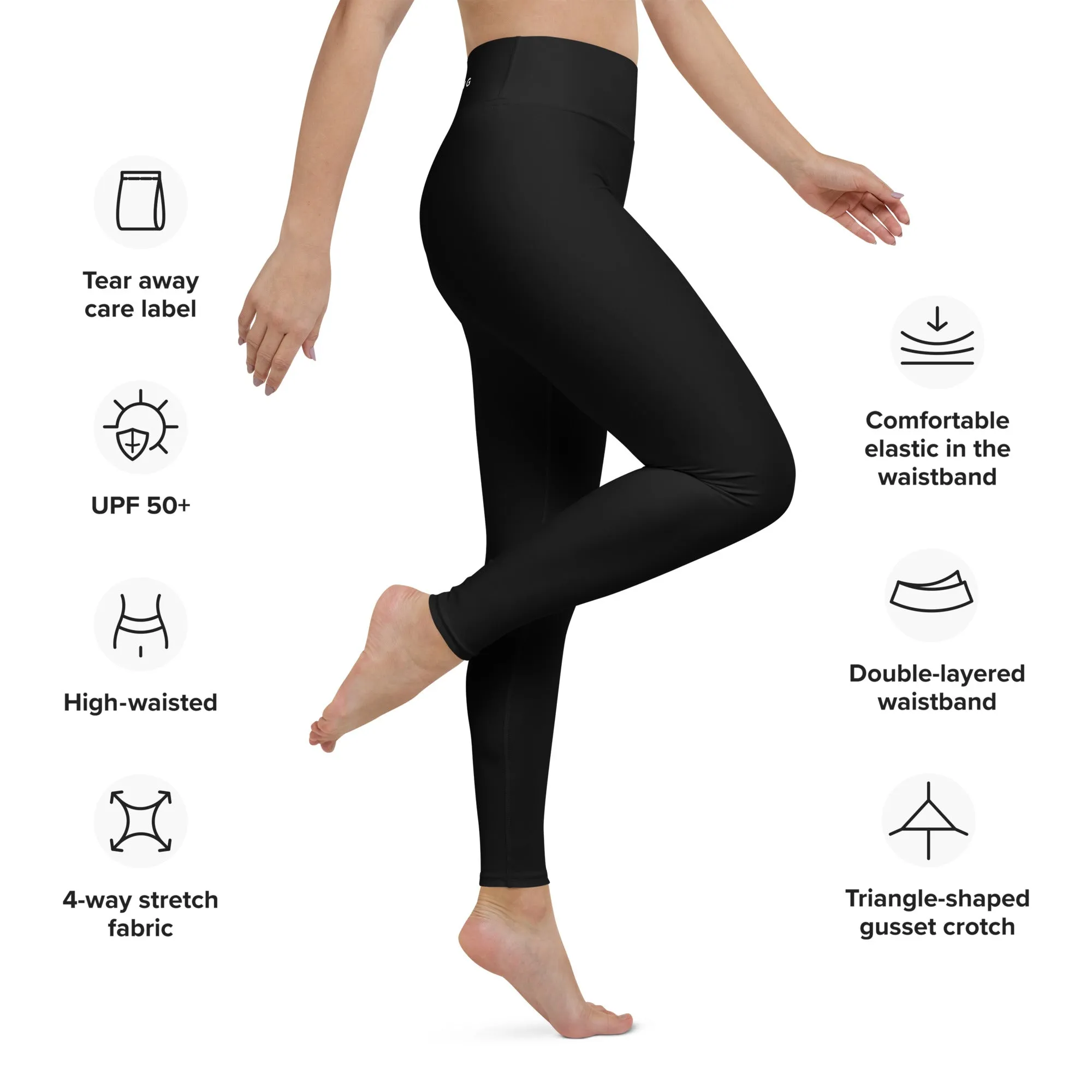 ELEVATED ESSENTIALS, BOOTY BOOSTING HIGH WAISTBAND LEGGING BLACK