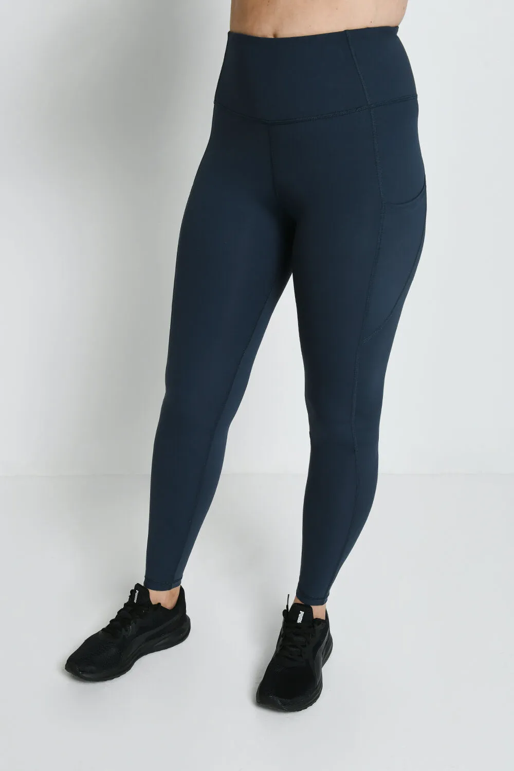 Energise High Waisted Gym Leggings - Thunder Blue