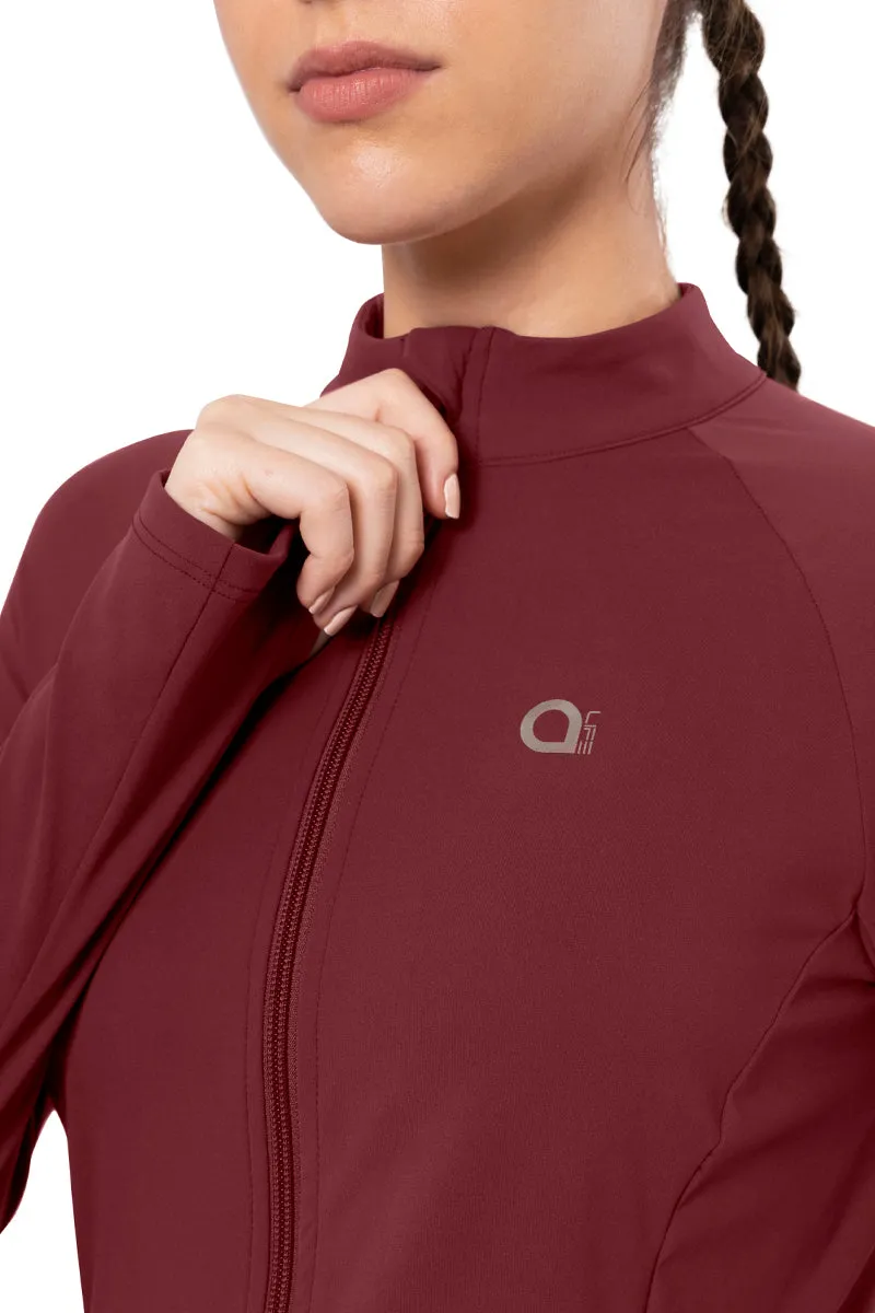 Energize Performance Full Sleeve Active Jacket - Chocolate Truffle